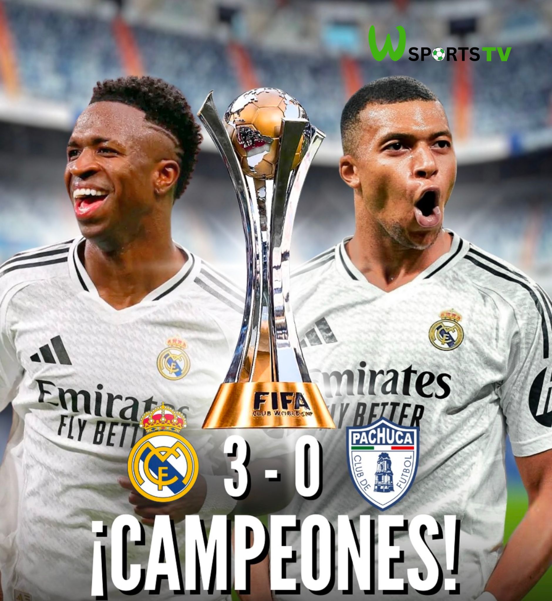 Real Madrid sonríe con el título de la copa intercontinental de clubes.