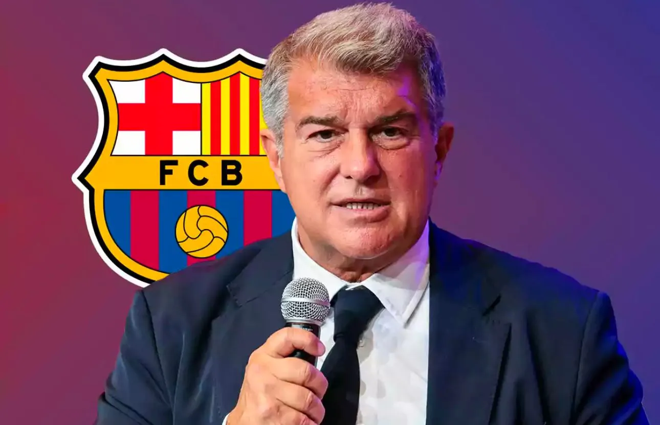 Joan Laporta presidente del FC Barcelona hablo de cuando regresa el conjunto azulgrana al Spotify Camp Nou Stadium.