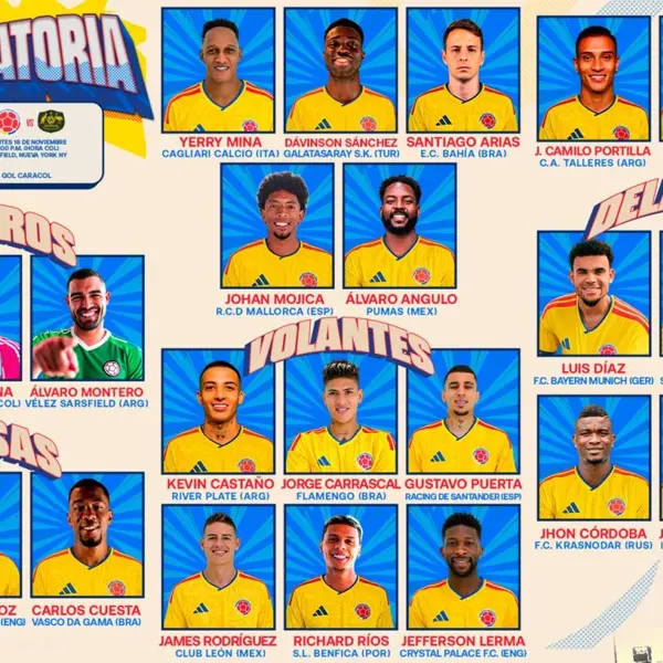 Convocatoria de la Selección Colombia de Mayores: amistosos internacionales de noviembre - 2025