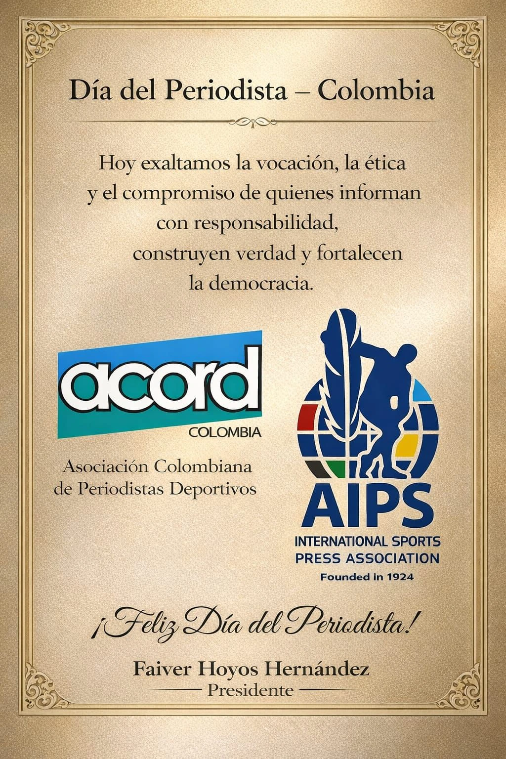 ASOCIACION COLOMBIANA DE PERIODISTAS DEPORTIVOS