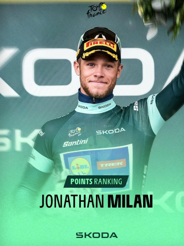 El italiano Jonathan Millán (Lidl-Trek) ganó con un potente sprint una etapa marcada por una caída masiva