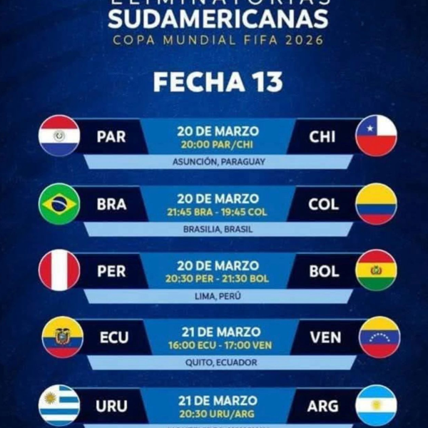 Eliminatorias Sudamericanas Fecha #13
