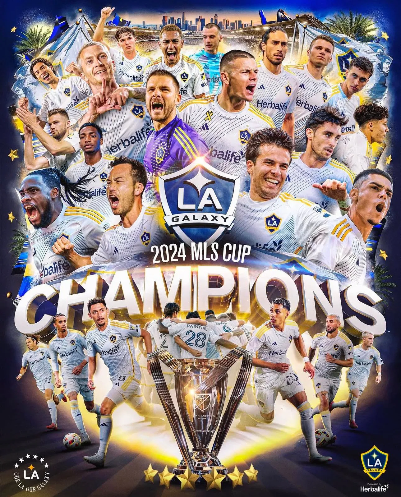 Felicitaciones a los nuevos campeones de la #mls @mls @lagalaxy #losangelesgalaxy