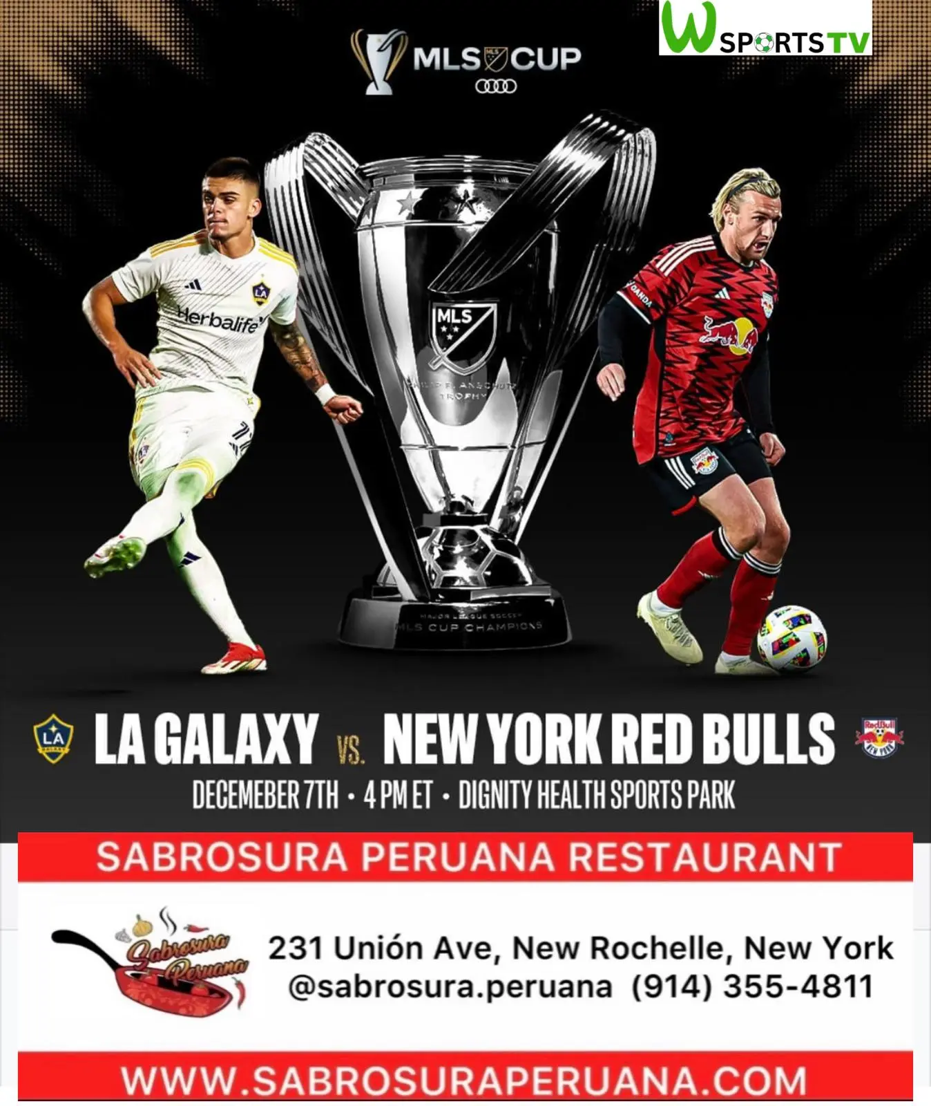 Hoy es la gran final de la MLS LA Galaxy vs New York Red Bulls!